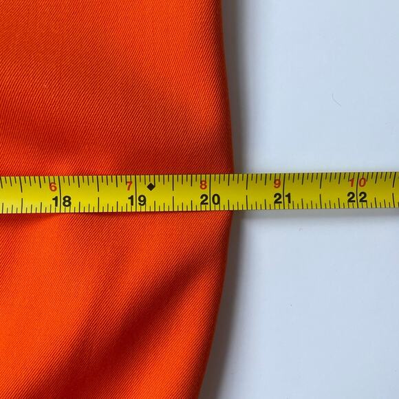 Vintage 80's Escada Orange Wool Knee Length Pencil Skirt Size Small - Picture 8 of 10